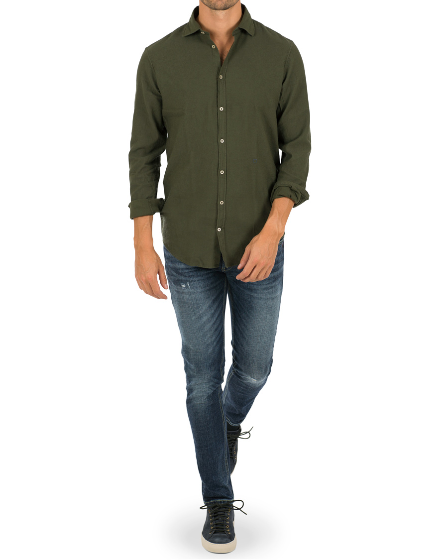 Herre | Skjorter | Massimo Alba | Canary Regular Fit Shirt Bosco