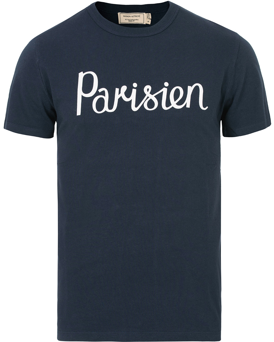 Herre | T-Shirts | Maison Kitsuné | Tee Parisien Navy