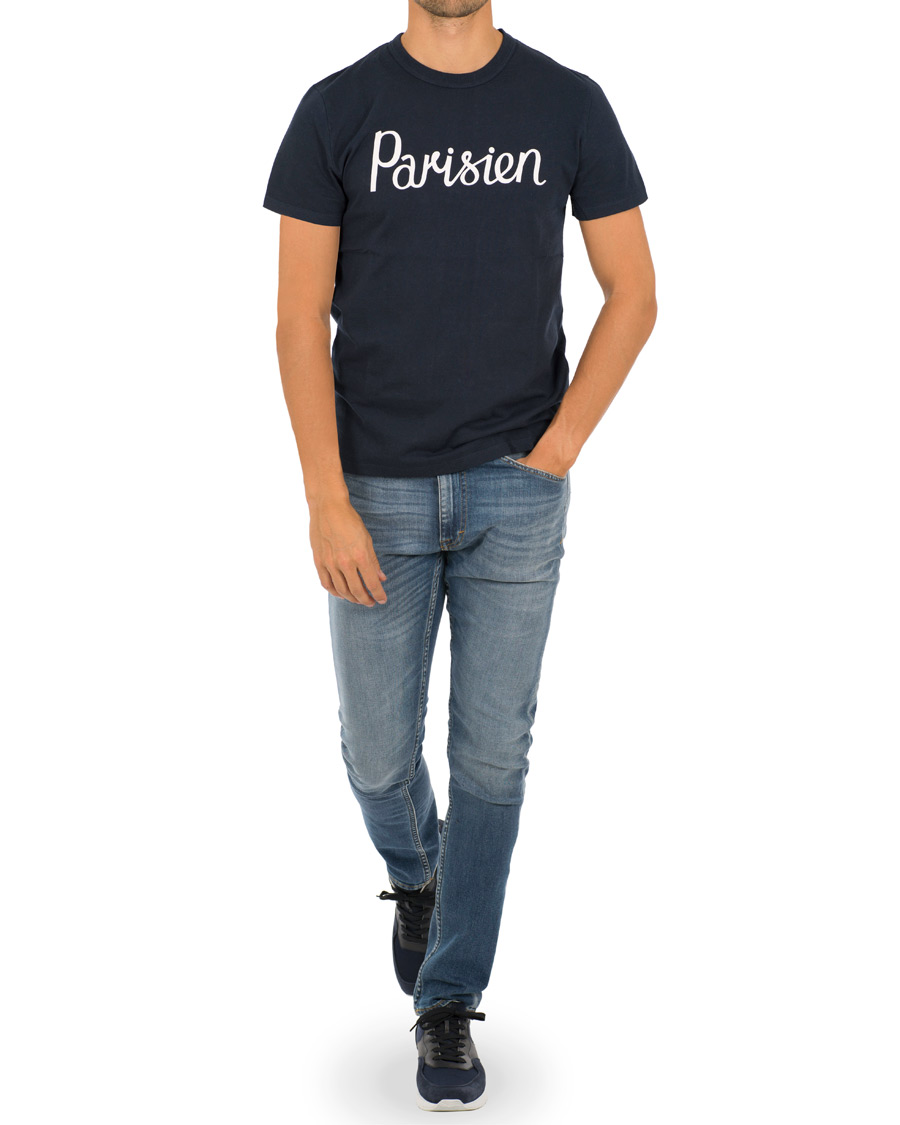 Herre | T-Shirts | Maison Kitsuné | Tee Parisien Navy