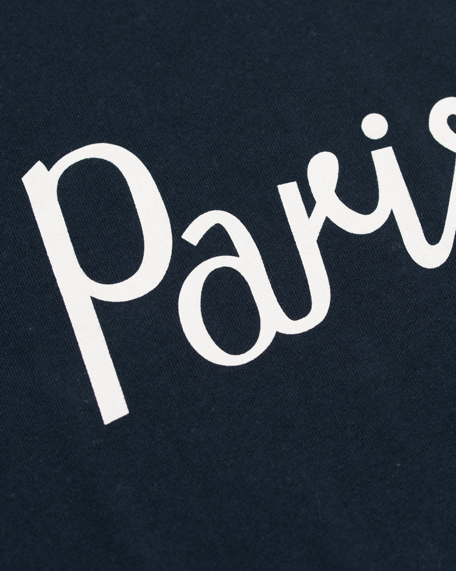 Herre | T-Shirts | Maison Kitsuné | Tee Parisien Navy