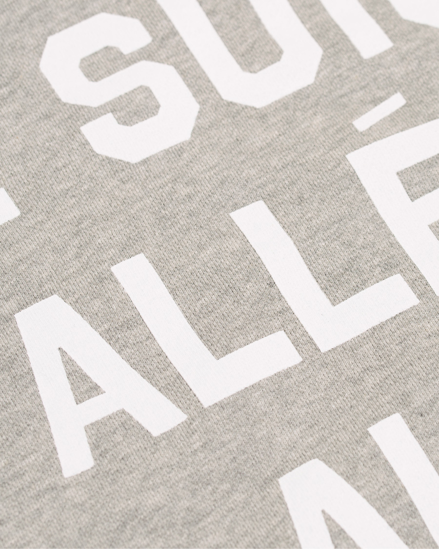 Herre | Trøjer | Maison Kitsuné | Sweatshirt Je Suis Alle Grey Melange