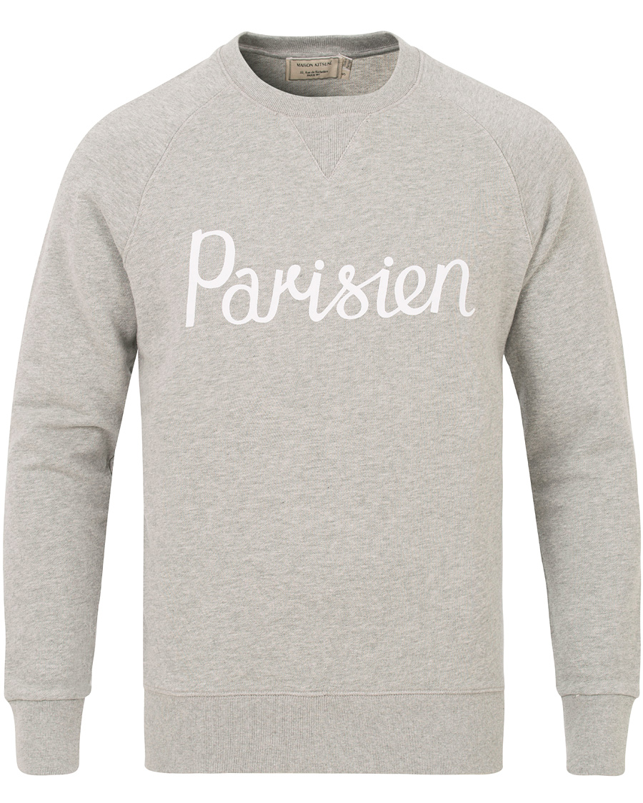 Herre | Trøjer | Maison Kitsuné | Sweatshirt Parisien Grey Melange