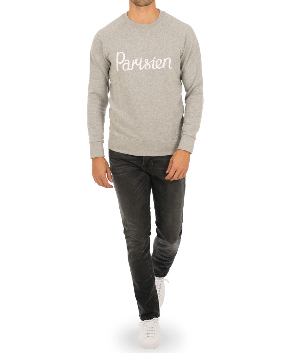 Herre | Trøjer | Maison Kitsuné | Sweatshirt Parisien Grey Melange