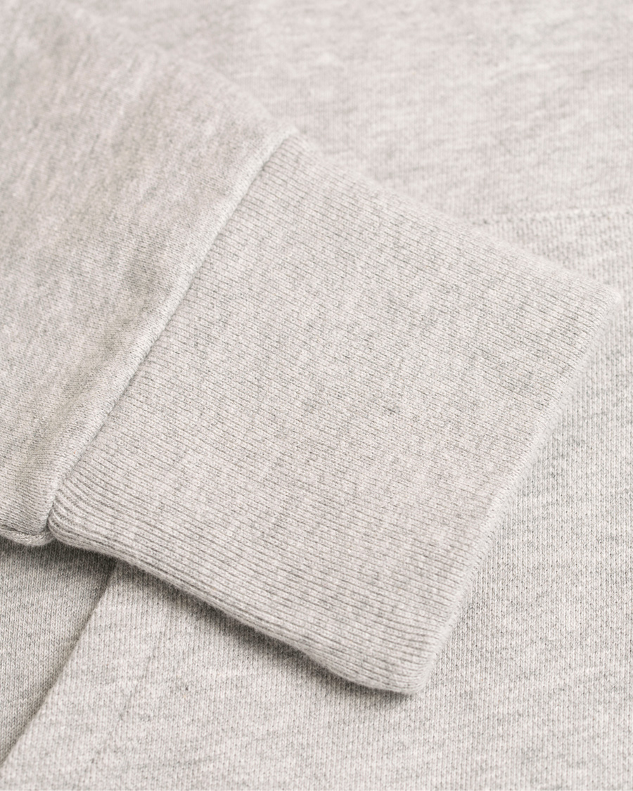 Herre | Trøjer | Maison Kitsuné | Zip Hoodie Tricolor Fox Patch Grey Melange