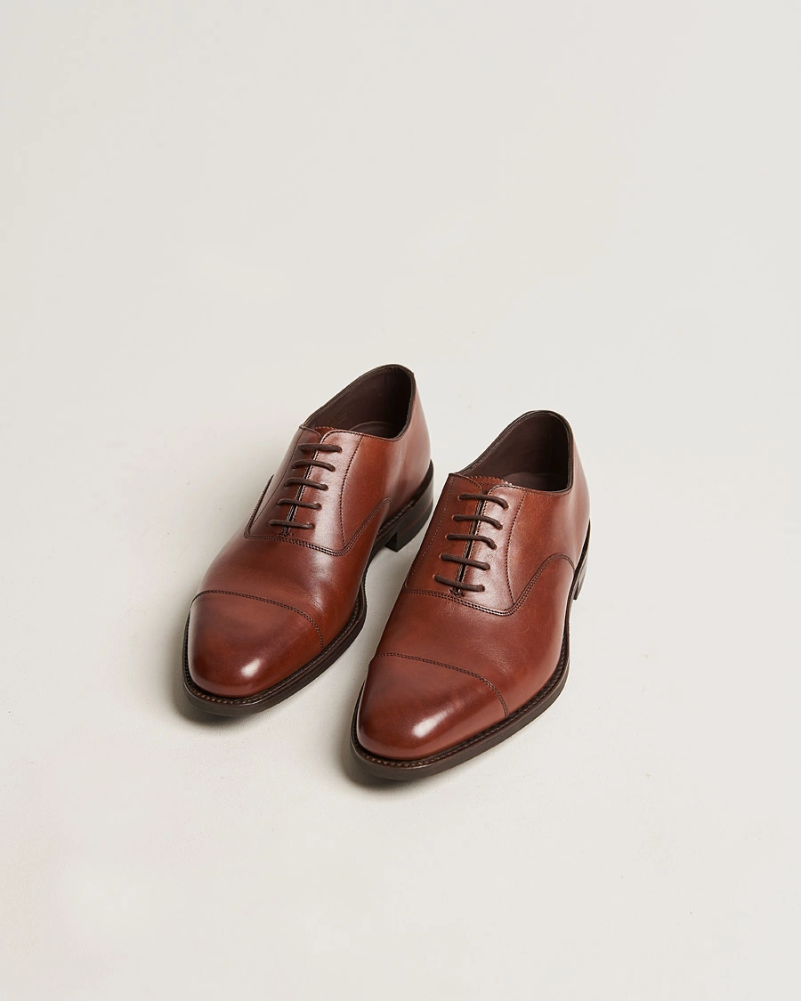 Herre | Håndlavede sko | Loake 1880 | Aldwych Single Dainite Oxford Brown Calf