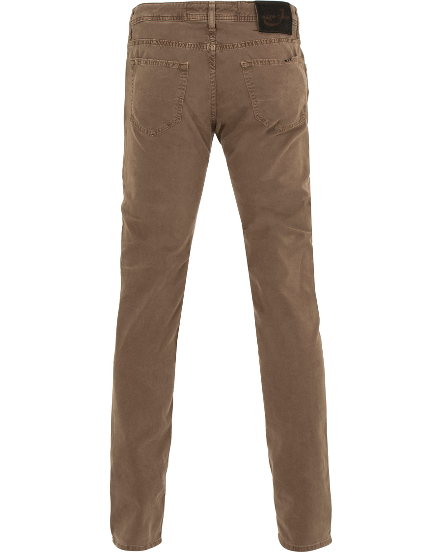Herre | Bukser | Jacob Cohën | Jacob Cohen 622 Slim Fit 5-Pocket Trousers Light Brown
