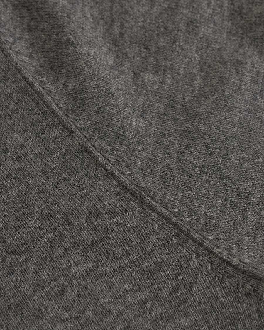Herre | Trøjer | Filippa K | Cotton/Merino Roll Edge Sweater Grey Melange
