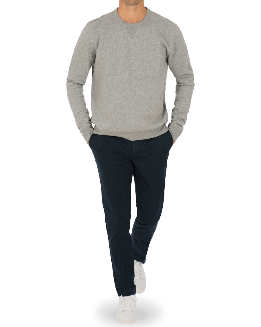 Herre | Trøjer | Filippa K | Rider Crew Neck Sweatshirt Grey Melange