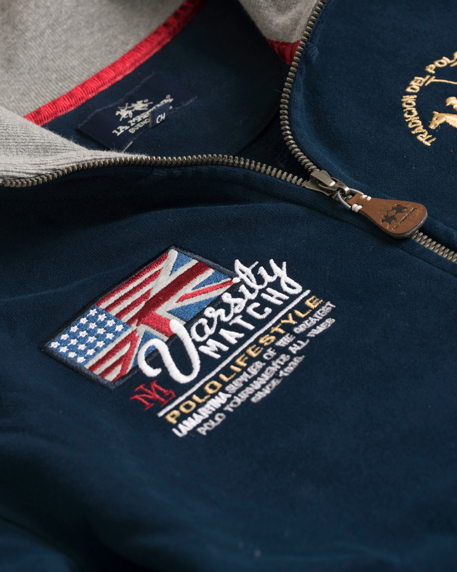 Herre | Trøjer | La Martina | Silas Full Zip Sweater Navy