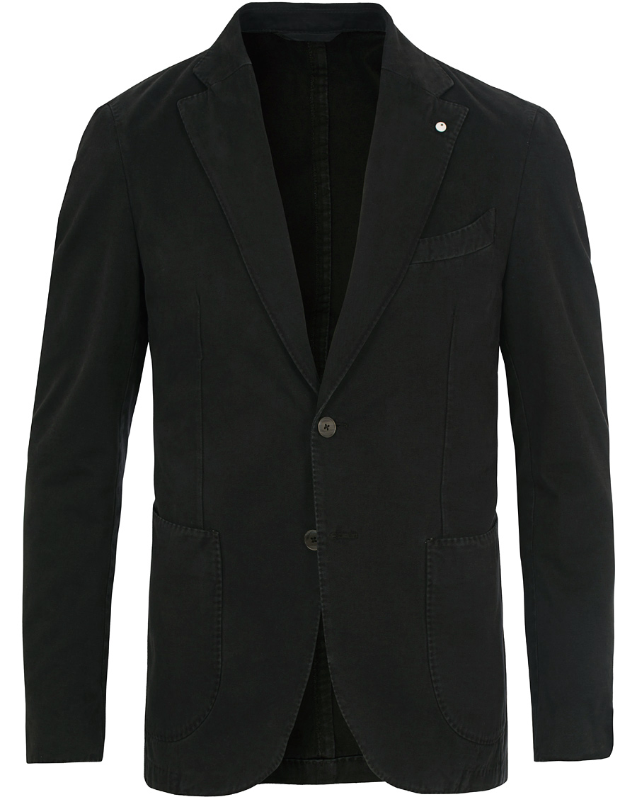 Herre | Blazere & jakker | L.B.M. 1911 | Jack Slim Fit Cotton Blazer Black