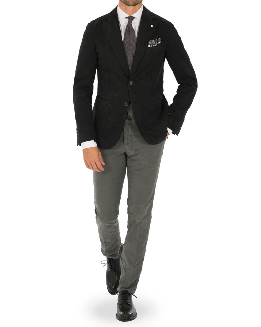 Herre | Blazere & jakker | L.B.M. 1911 | Jack Slim Fit Cotton Blazer Black