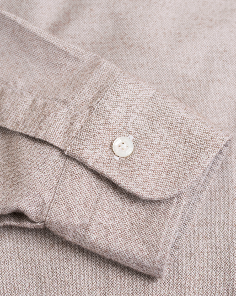 Herre | Skjorter | Barba Napoli | Dandylife Slim Fit Flannel Shirt Brown
