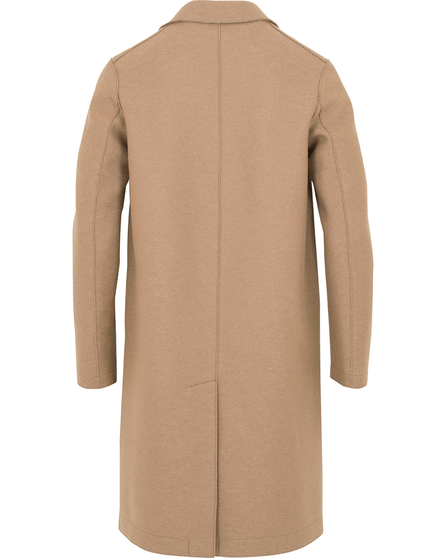 Herre | Jakker | Harris Wharf London | Wool Raw Edge Overcoat Camel