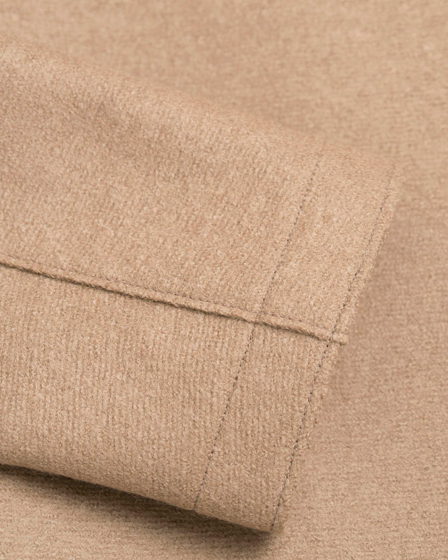 Herre | Jakker | Harris Wharf London | Wool Raw Edge Overcoat Camel