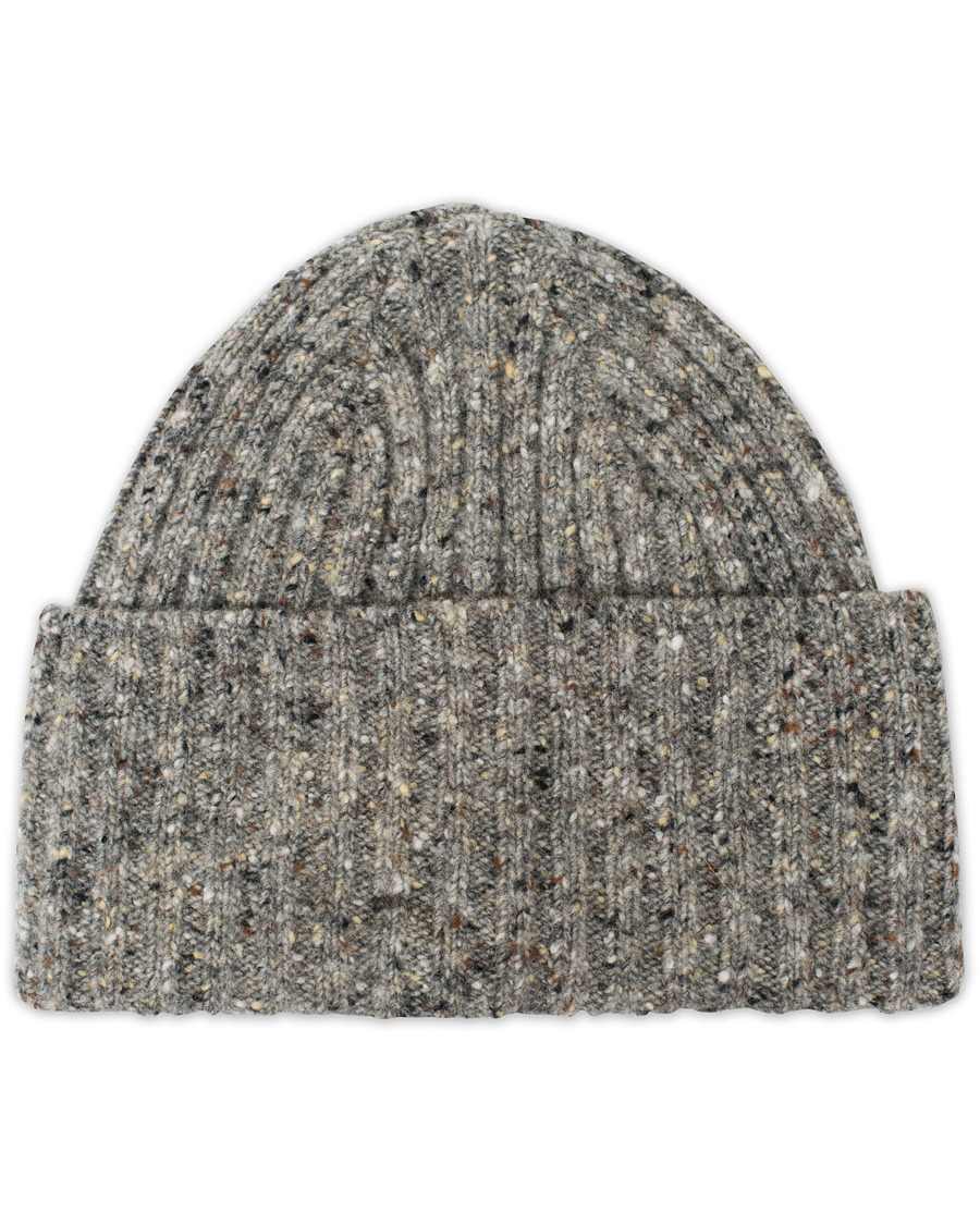 Herre | Drake's Donegal Merino Wool Hat Light Grey | Drake's | Donegal Merino Wool Hat Light Grey