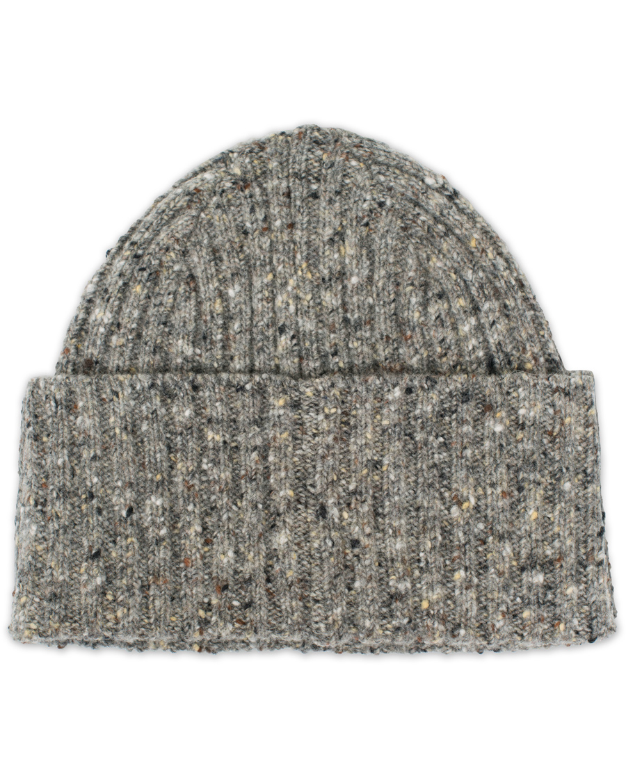 Herre | Drake's Donegal Merino Wool Hat Light Grey | Drake's | Donegal Merino Wool Hat Light Grey