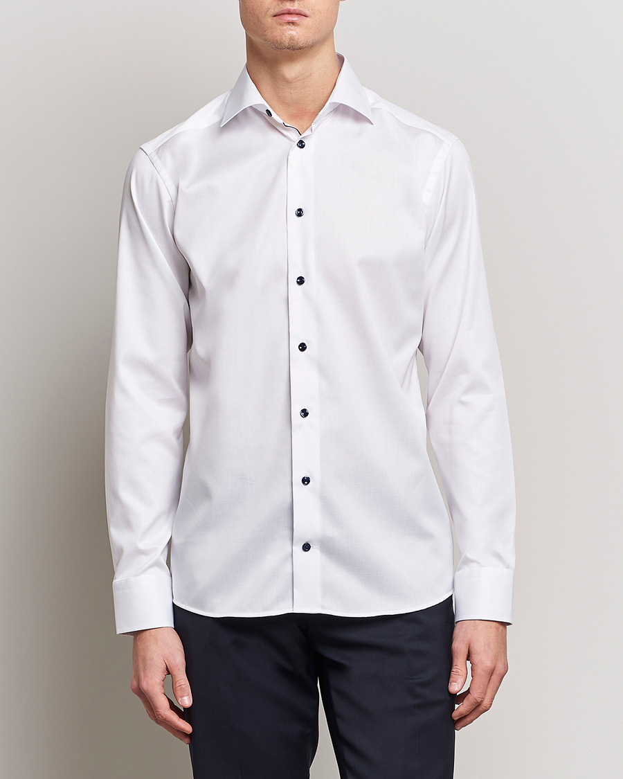 Eton Fit Signature Twill Shirt White - CareOfCarl.dk