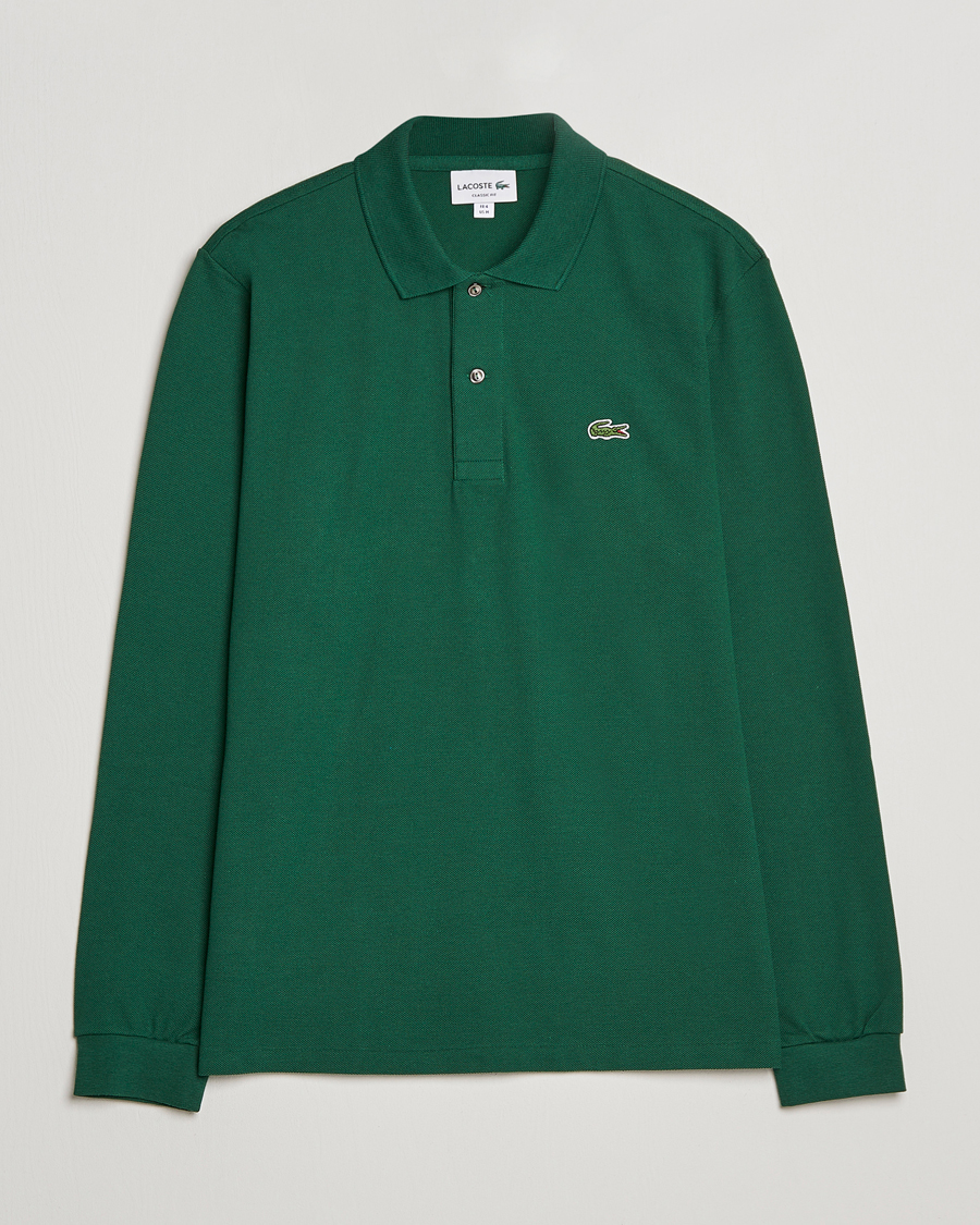 Herre | Trøjer | Lacoste | Long Sleeve Piké Green