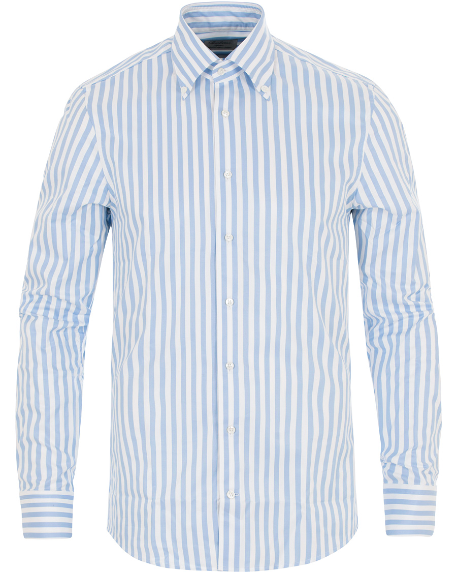 Herre | Skjorter | Stenströms | Slimline Striped Shirt White/Blue