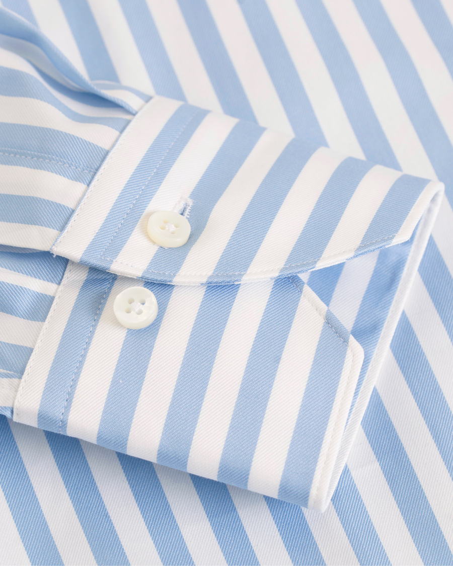 Herre | Skjorter | Stenströms | Slimline Striped Shirt White/Blue