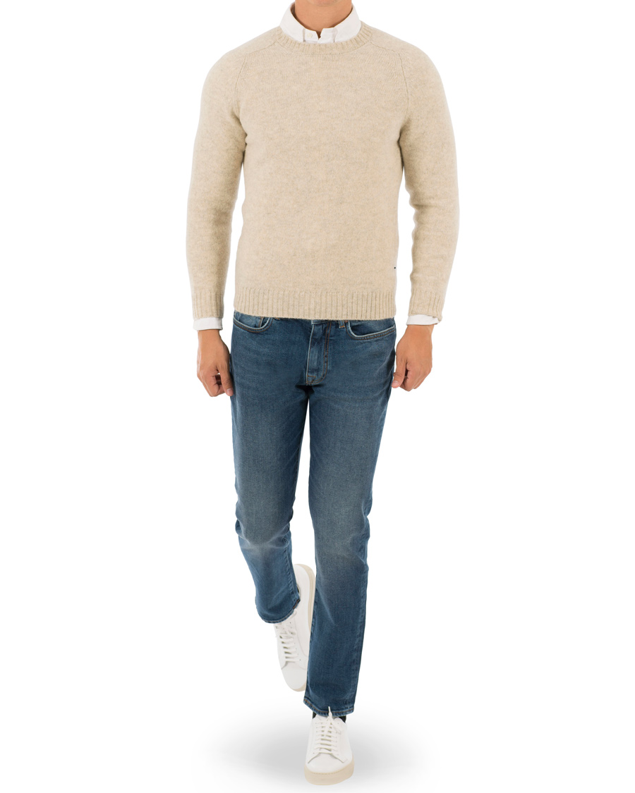Herre | Trøjer | NN07 | Nathan Lambswool Crew Neck Pale Grey