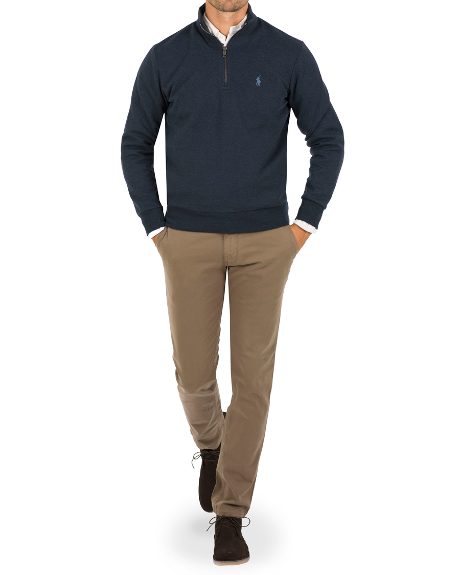 Herre | Trøjer | Polo Ralph Lauren | Half Zip Sweater Winter Navy Heather