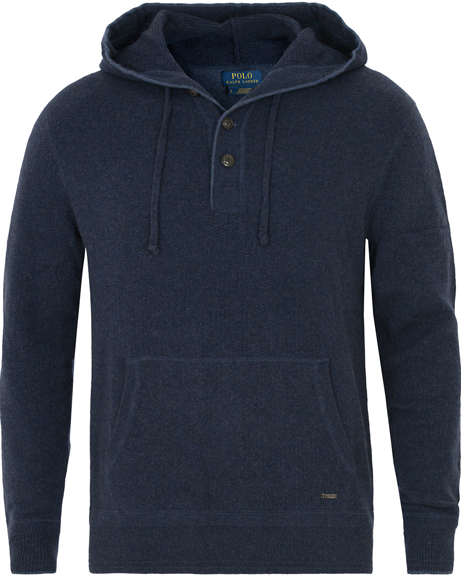 Herre | Trøjer | Polo Ralph Lauren | Half Button Hoodie Navy