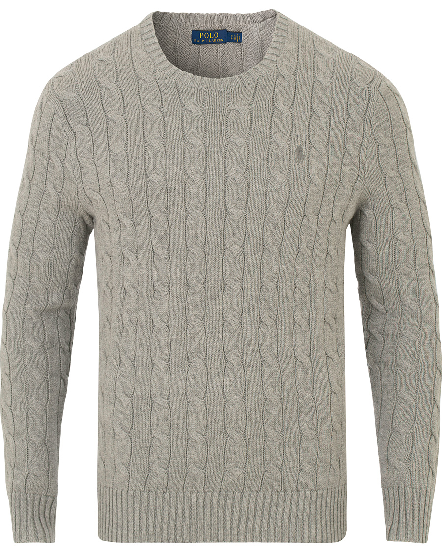Herre | Trøjer | Polo Ralph Lauren | Cotton Cable Crew Neck Andover Heather