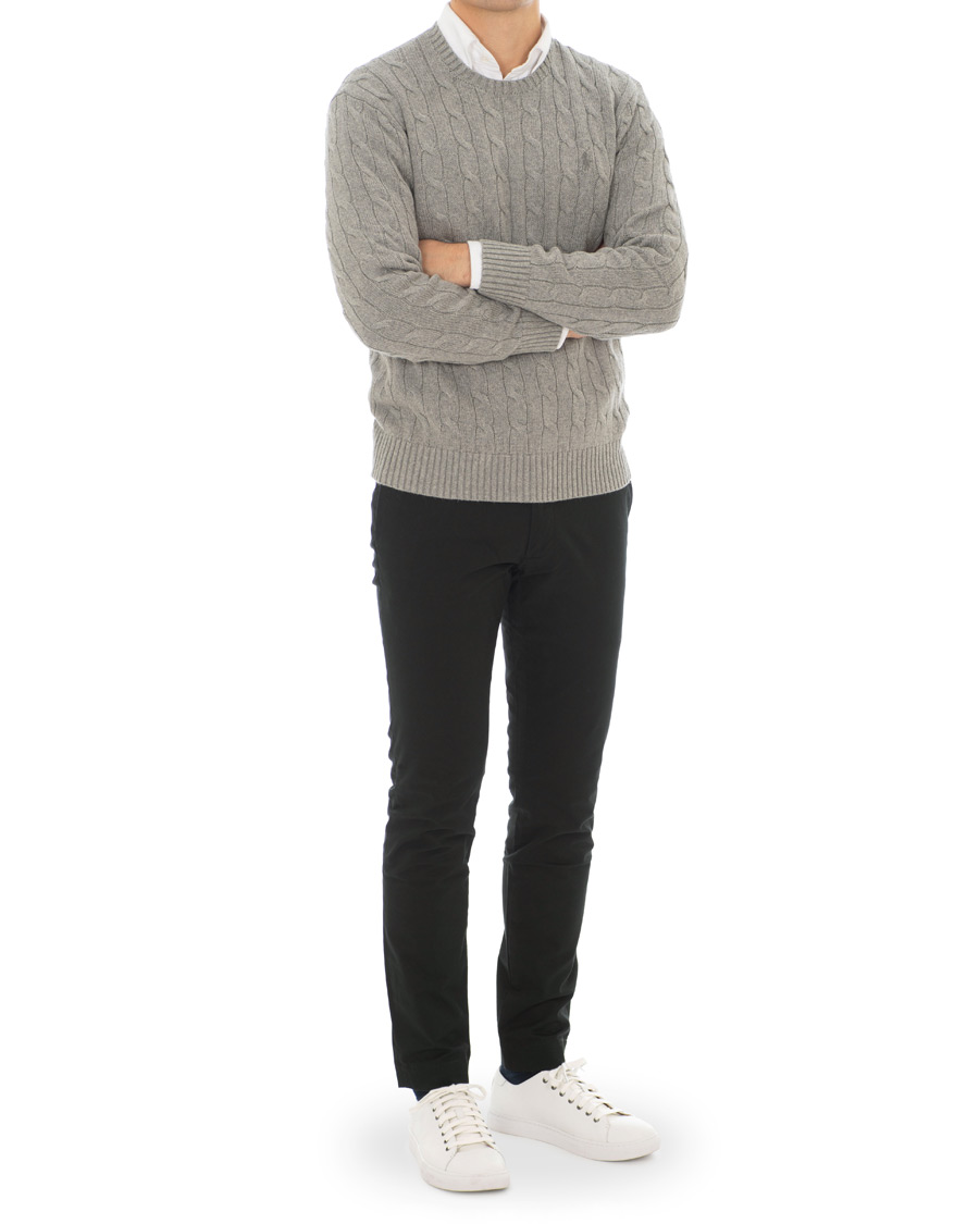 Herre | Trøjer | Polo Ralph Lauren | Cotton Cable Crew Neck Andover Heather