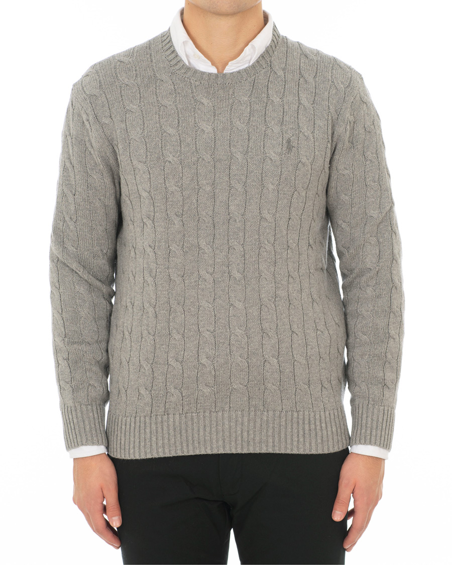 Herre | Trøjer | Polo Ralph Lauren | Cotton Cable Crew Neck Andover Heather