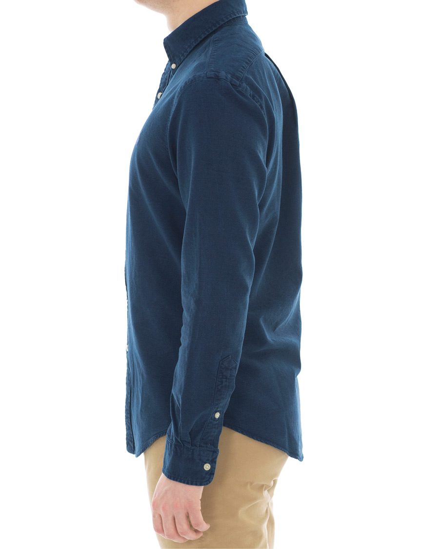 Herre | Skjorter | Polo Ralph Lauren | Slim Fit Garment Dyed Oxford Shirt Indigo