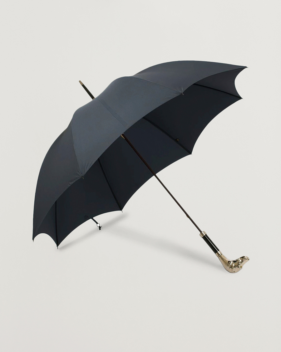 Herre | Paraplyer | Fox Umbrellas | Silver Dog Umbrella Navy