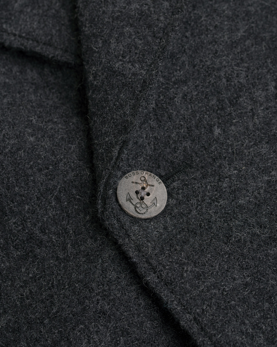 Herre | Jakker | BOSS ORANGE | BOSS Casual Branco Wool Peacoat Dark Grey