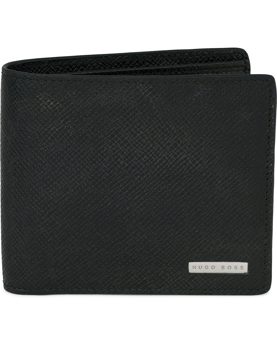 Herre | BOSS Signature Leather Wallet Black | BOSS BLACK | BOSS Signature Leather Wallet Black