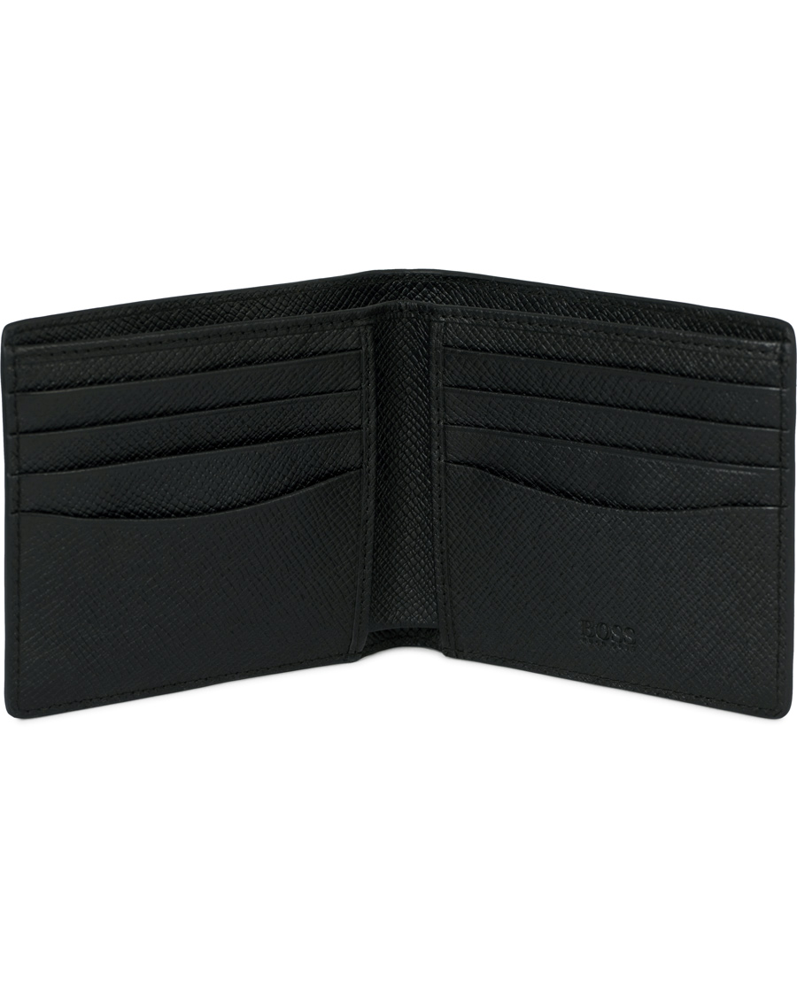 Herre | BOSS Signature Leather Wallet Black | BOSS BLACK | BOSS Signature Leather Wallet Black