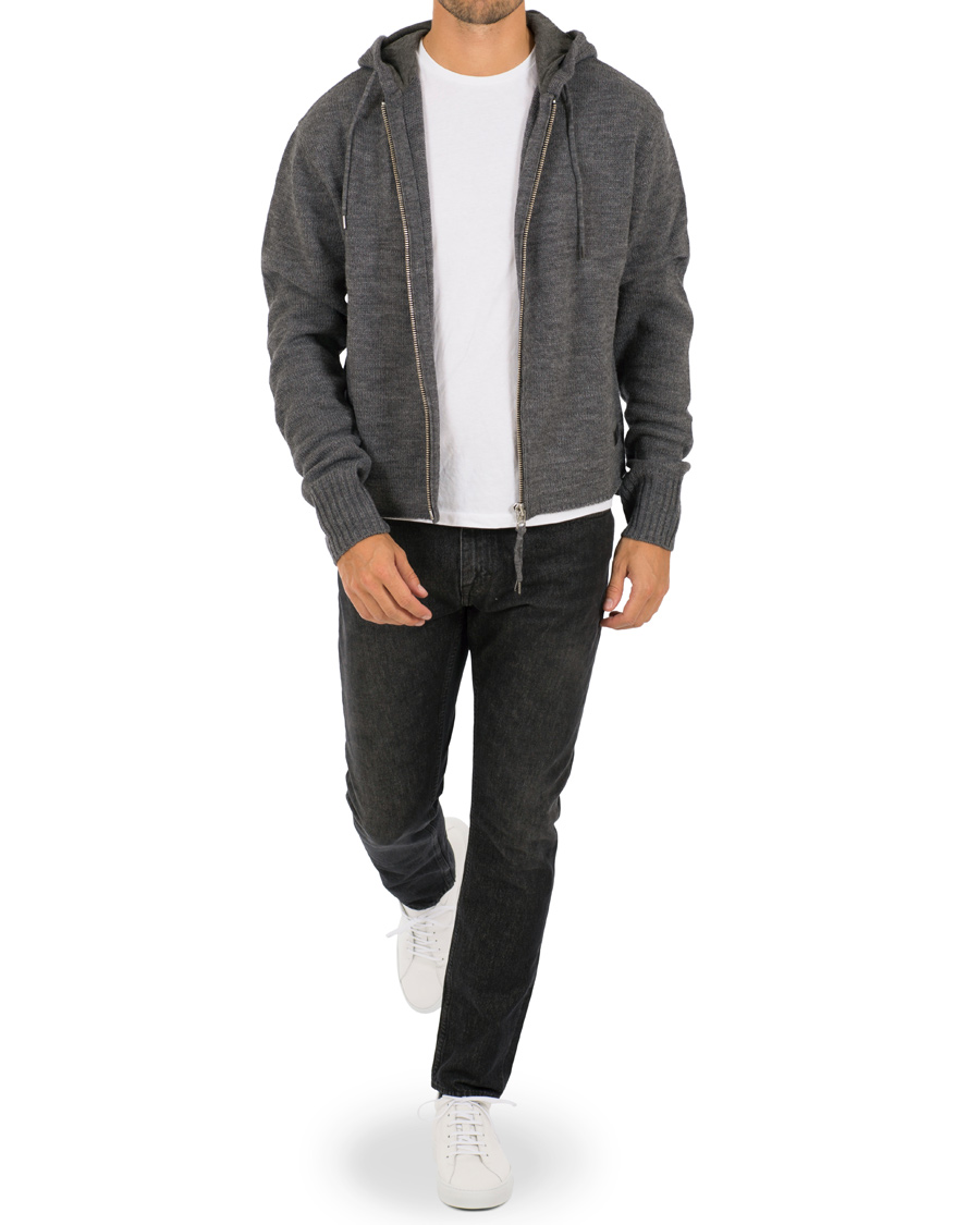 Herre | Trøjer | Tiger of Sweden Jeans | Syl Plain Full Zip Hoodie Grey