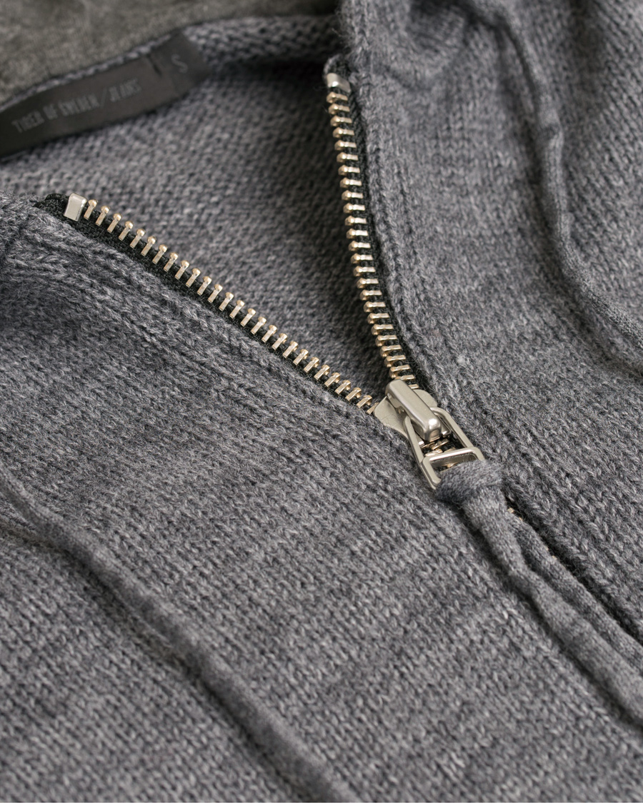 Herre | Trøjer | Tiger of Sweden Jeans | Syl Plain Full Zip Hoodie Grey
