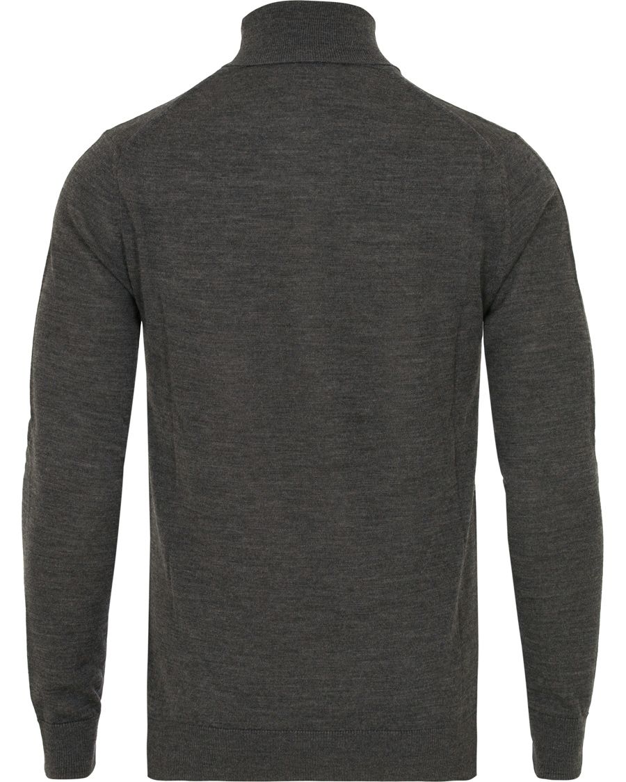 Herre | Trøjer | Tiger of Sweden | Visavi Extra Fine Merino Polo Dark Grey