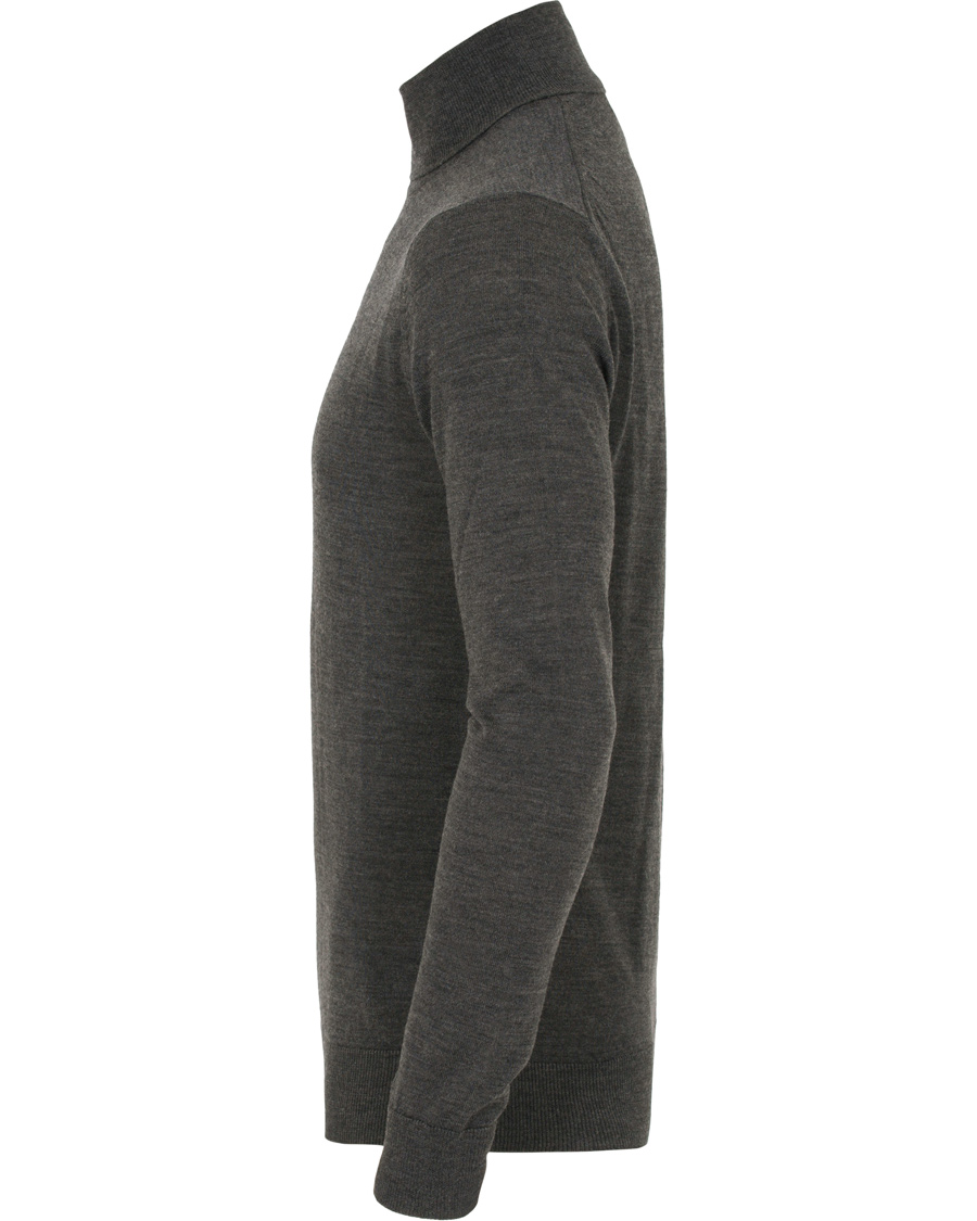 Herre | Trøjer | Tiger of Sweden | Visavi Extra Fine Merino Polo Dark Grey