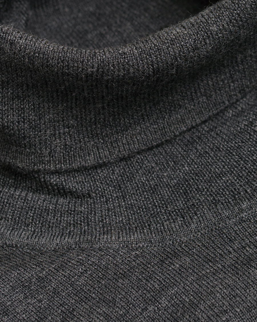 Herre | Trøjer | Tiger of Sweden | Visavi Extra Fine Merino Polo Dark Grey