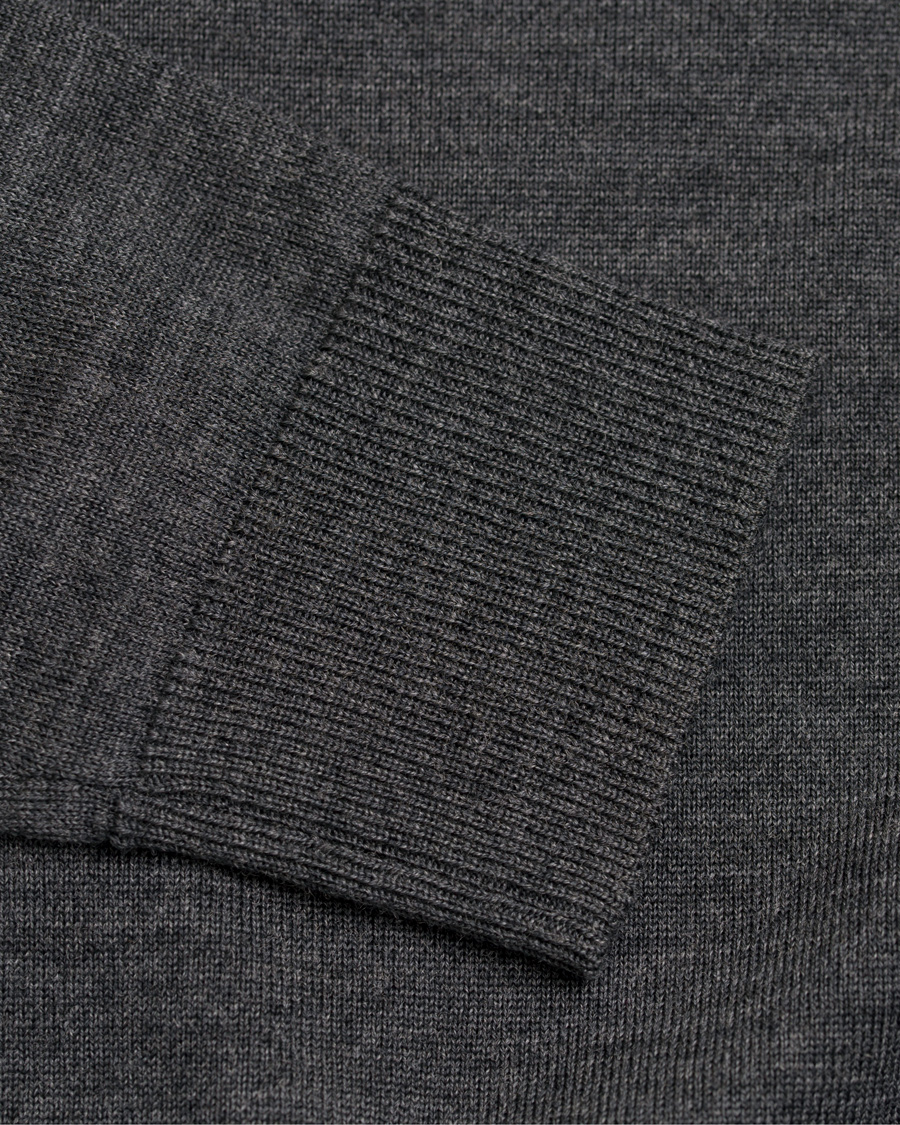 Herre | Trøjer | Tiger of Sweden | Visavi Extra Fine Merino Polo Dark Grey