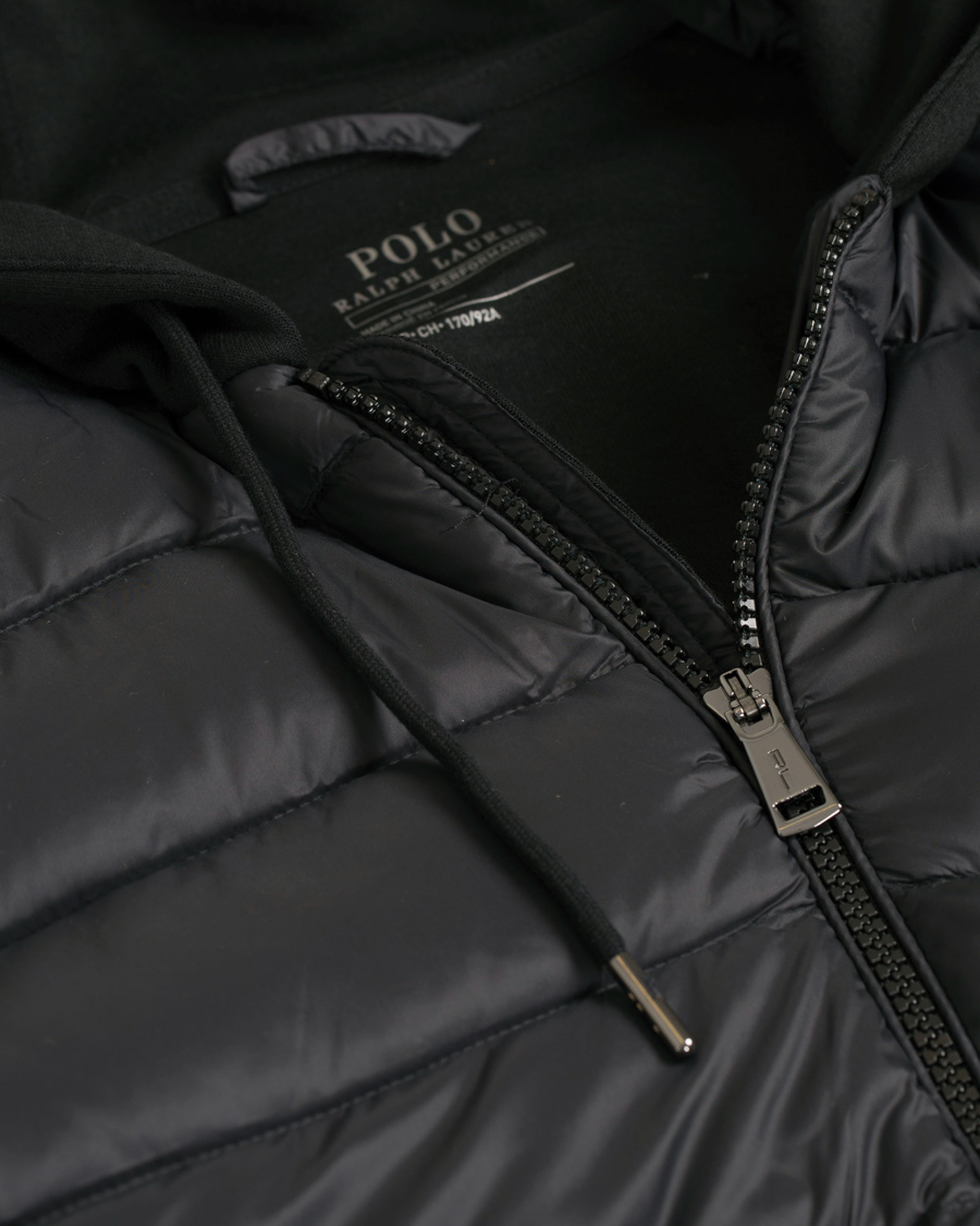 Herre | Jakker | Polo Ralph Lauren | Hybrid Down Full Zip Hood Jacket Black