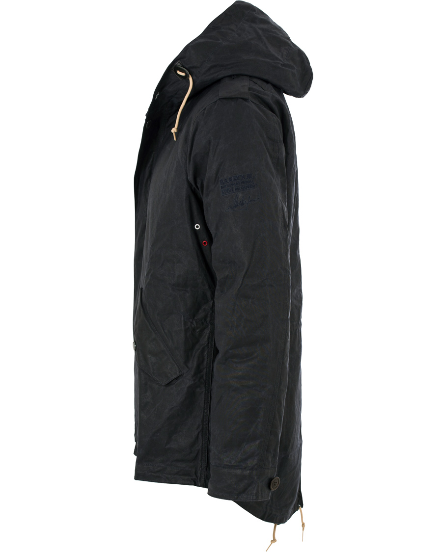 Herre | Jakker | Barbour International | Shell Wax Parka Navy