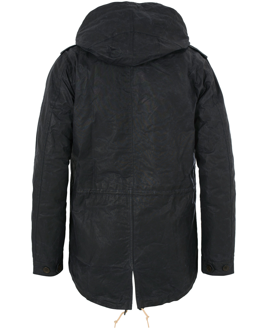 Herre | Jakker | Barbour International | Shell Wax Parka Navy