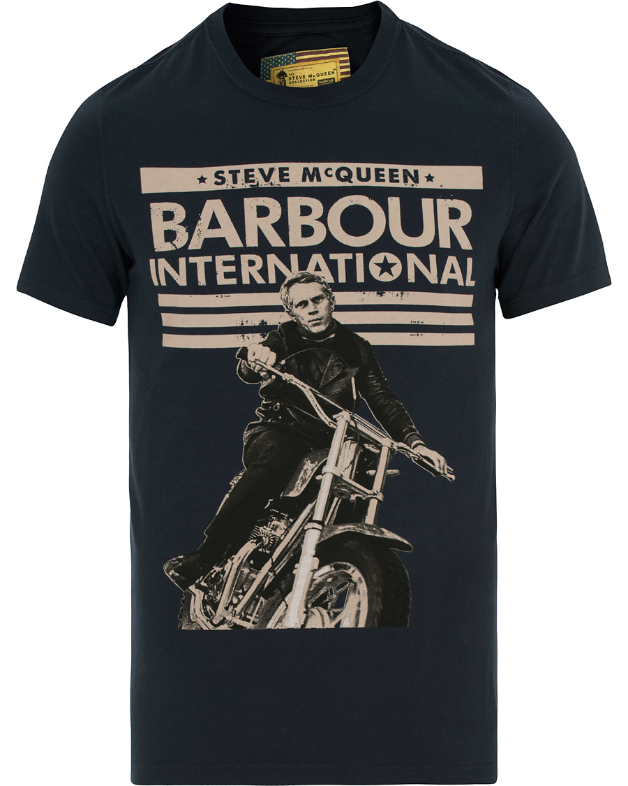 Herre | T-Shirts | Barbour International | Union Ride Tee Navy