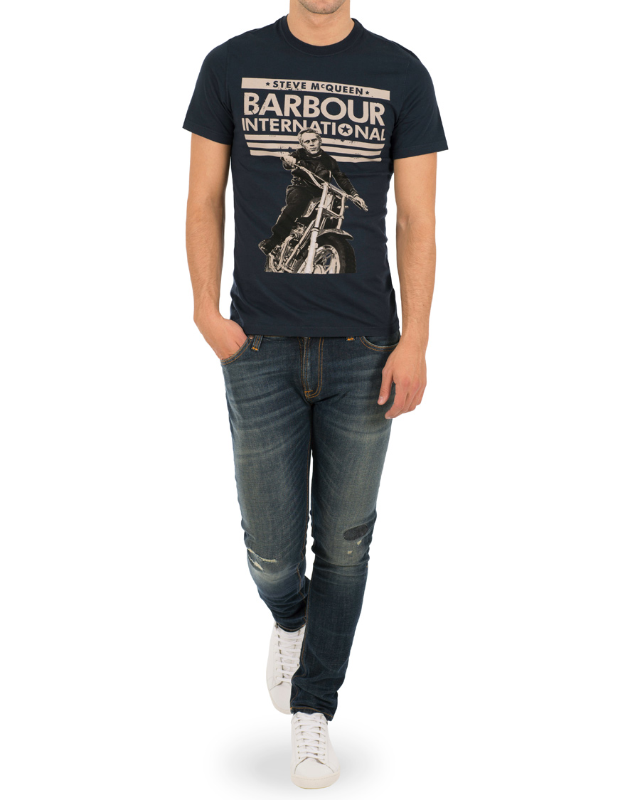 Herre | T-Shirts | Barbour International | Union Ride Tee Navy