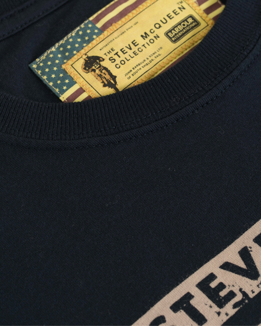 Herre | T-Shirts | Barbour International | Union Ride Tee Navy