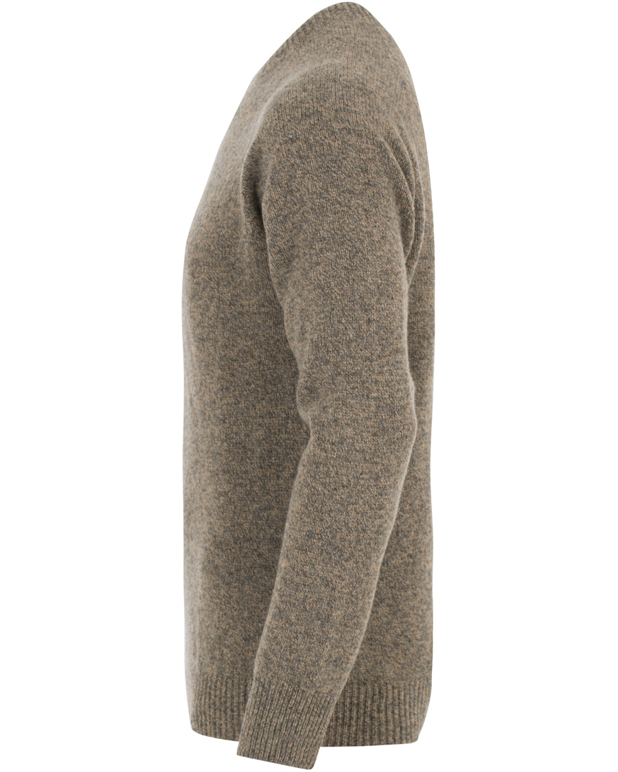 Herre | Trøjer | Sunspel | Lambswool Crew Neck Beige