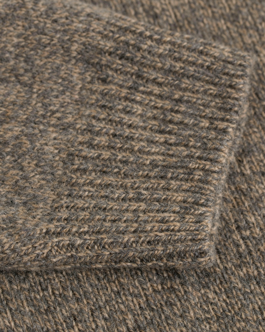 Herre | Trøjer | Sunspel | Lambswool Crew Neck Beige