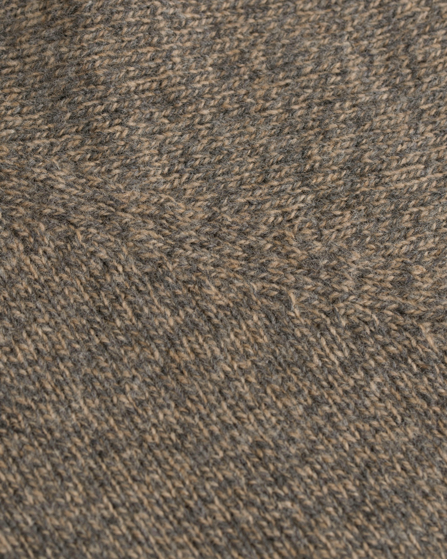 Herre | Trøjer | Sunspel | Lambswool Crew Neck Beige